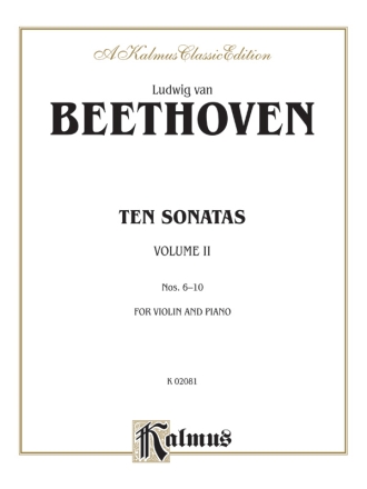 Beethoven 10 Violin Sonatas V2  Kalmus Classic Series