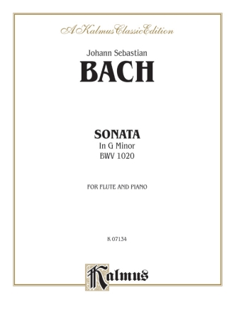 Sonata in g Minor BWV1020 for flute and piano