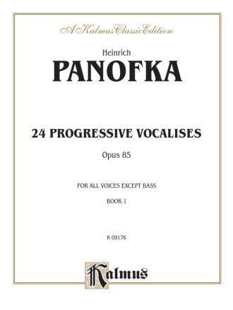 Panofka 24 Prog. Vocalises Op 85  Kalmus Classic Series