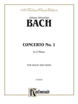 Concerto in A Minor no.1 for violin and piano