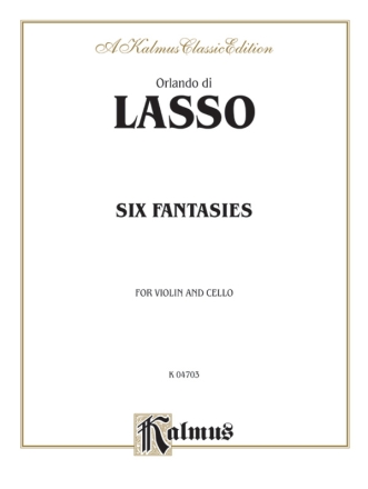 6 Fantasies for violin and cello score