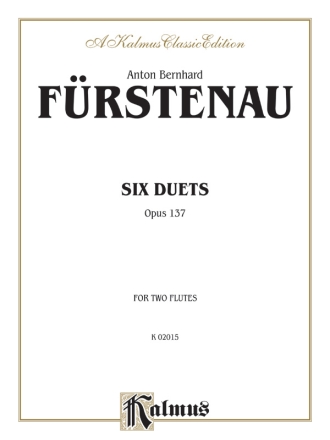 Fuerstenau 6 Duets 2 Flutes  Kalmus Classic Series