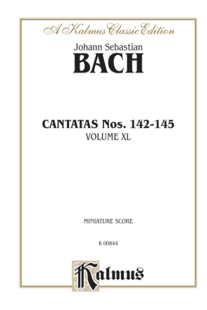 Bach Cantatas No. 142-145      M  Kalmus Classic Series