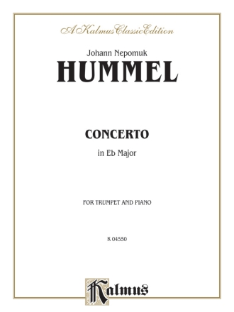 Concerto in Eb Major for Trumpet and Orchestra for trumpet and piano