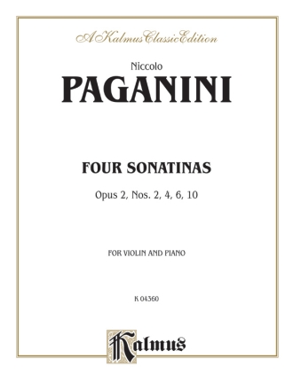 Paganini Kreisler 4 Sonatinas  V  Kalmus Classic Series