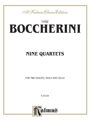 Boccherini 9 Sel. St.Quartets  4  Kalmus Classic Series