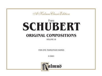 Schubert Original Comps.V3 1P4H  Kalmus Classic Series