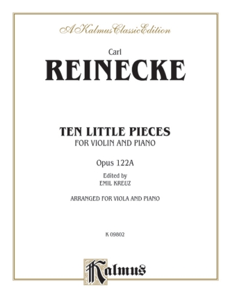 Reinecke 10 Petits Morceaux Op 1  Kalmus Classic Series