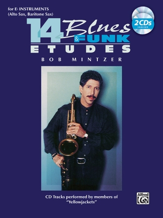 14 Blues and Funk Etudes (+2CDs) for Eb instruments (Alt/Bar-Sax)