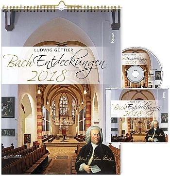 Bach Entdeckungen 2018 (+CD)  Monatskalender 30x42cm