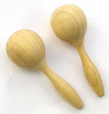 Holz-Maracas (1 Paar)