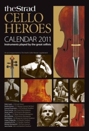 The Strad Calendar 2011 Cello Heroes 30x44cm, Monatskalender