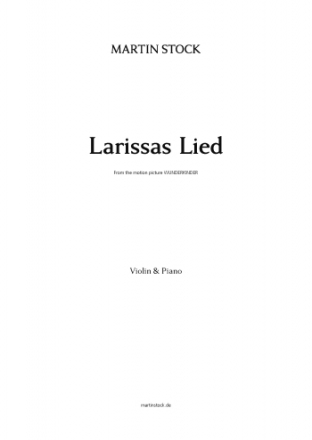 Larissas Lied fr Violine und Klavier