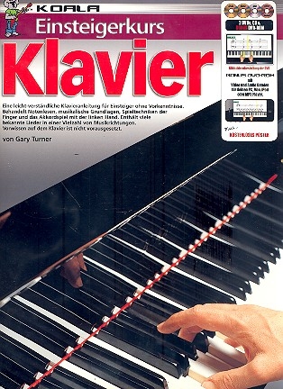 Einsteigerkurs Klavier (+2 DVD's +CD +DVD-ROM)