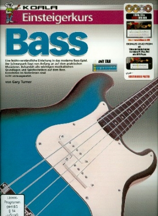 Einsteigerkurs Bass (+Media-Online) fr Gitarre/Tabulatur
