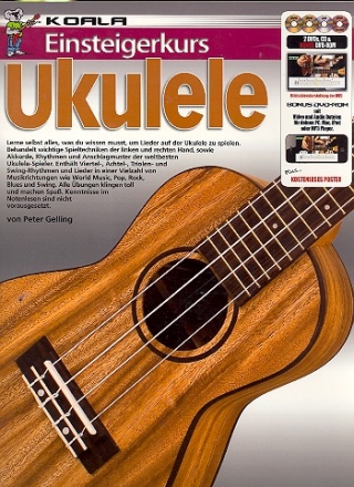Einsteigerkurs Ukulele (+2 DVD's +CD +DVD-ROM): fr Ukulele/Tabulatur