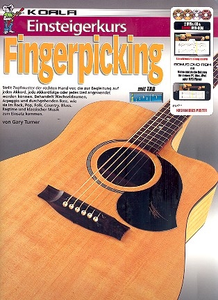Einsteigerkurs Fingerpicking (+Media-Online) fr Gitarre/Tabulatur