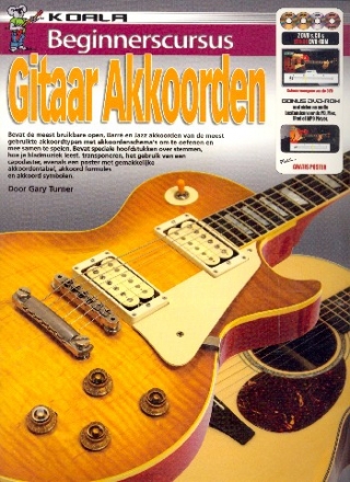 Beginnerscursus - Gitaar Akkorden (+CD +2 DVD's +DVD-ROM) voor gitaar/tabulatuur (nl)