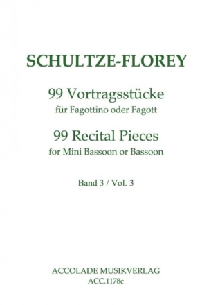 99 Vortragsst�cke Band 3 (Nr.67-99) f�r Fagott (Fagottino)