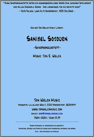 Sanibel Sojourn fr 4 Saxophone (AA(T)TBar) Partitur und Stimmen