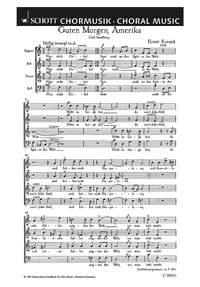 Guten Morgen, Amerika fr gemischten Chor (SATB) Chorpartitur