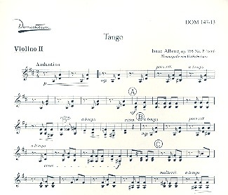 Tango op. 165/2 fr Salonorchester Einzelstimme - Violine II