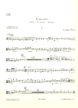 Konzert D-Dur fr Violoncello und Kammerorchester Viola