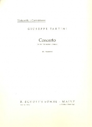 Konzert D-Dur fr Violoncello und Kammerorchester Violoncello/Kontrabass