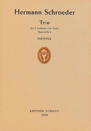 Trio op. 14, 2 fr 2 Violinen und Viola Partitur