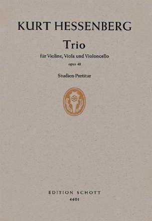 Trio op. 48 fr Violine, Viola und Violoncello Studienpartitur
