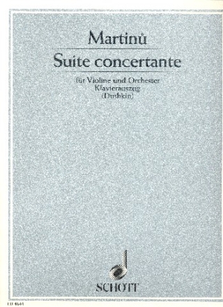 Suite concertante fr Violine und Orchester fr Violine und Klavier