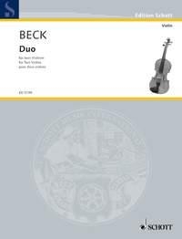 Beck, Conrad: Duo fr 2 Violinen Spielpartitur