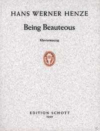 Being Beauteous fr Koloratursopran, Harfe und 4 Violoncelli Klavierauszug