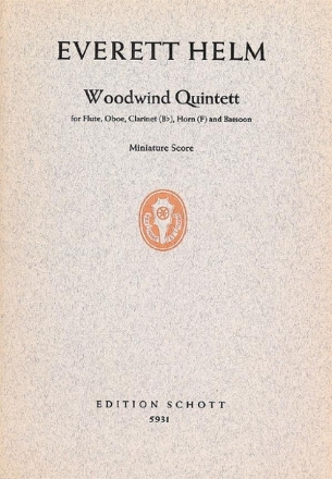 Holzblser-Quintett fr Blserquintett Studienpartitur
