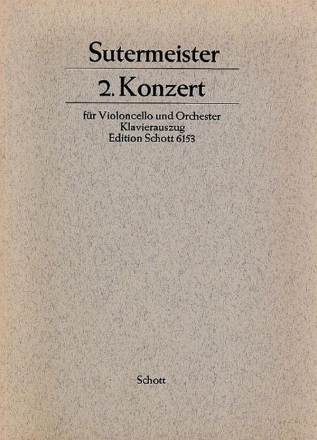 Konzert Nr.2 fr Violoncello und Orchester fr Violoncello und Klavier