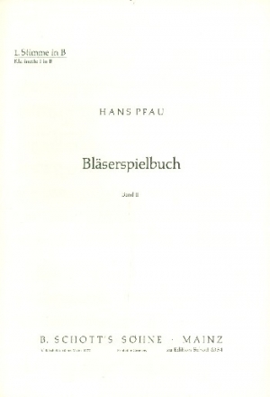 Blserspielbuch Band 2 fr Blasorchester 1. Stimme in B (Klarinette)