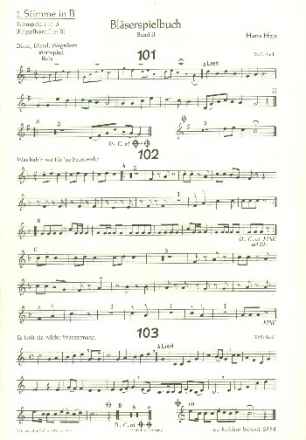Blserspielbuch Band 2 fr Blasorchester 1. Stimme in B (Trompete/Flgelhorn)
