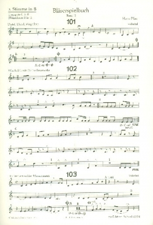 Blserspielbuch Band 2 fr Blasorchester 2. Stimme in B (Trompete/Flgelhorn)