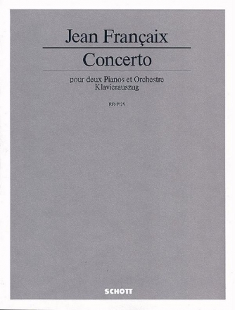 Concerto fr 2 Klaviere und Orchester Klavierauszug - fr 3 Klaviere