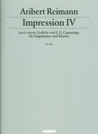 Impression IV fr Sopran und Klavier (en)