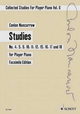 Studies for Player Piano Vol. 6 fr mechanisches Klavier
