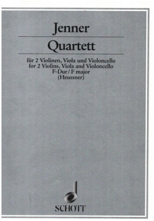 Quartett F-Dur fr 2 Violinen, Viola und Violoncello Partitur und Stimmen
