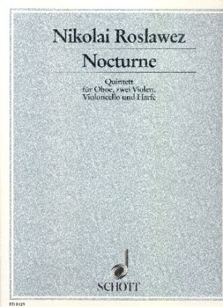 Nocturne fr oboe, 2 Violen, Violoncello und Harfe Partitur und Stimmen