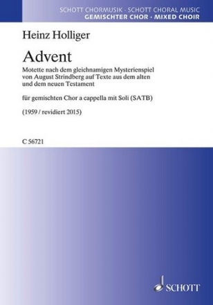 Advent fr Soli und gem Chor a cappella Partitur