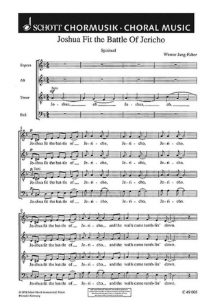 Spirituals fr gemischten Chor (SATB) Chorpartitur