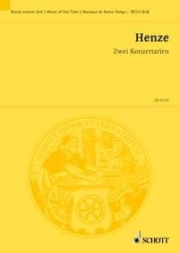 Zwei Konzertarien fr Tenor und kleines Orchester Studienpartitur