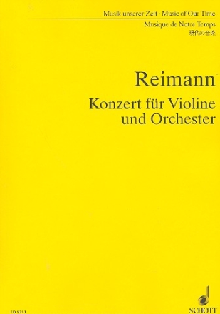 Konzert fr Violine und Orchester Studienpartitur