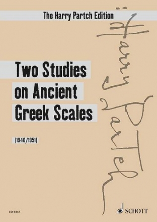 2 Studies on Ancient Greek Scales for harmonic canon II and bass marimba score
