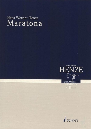 Maratona Tanzdrama von Luchino Visconti. Ein Bild Studienpartitur