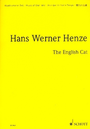 Die Englische Katze Eine Geschichte fr Snger und Instrumentalisten Studienpartitur